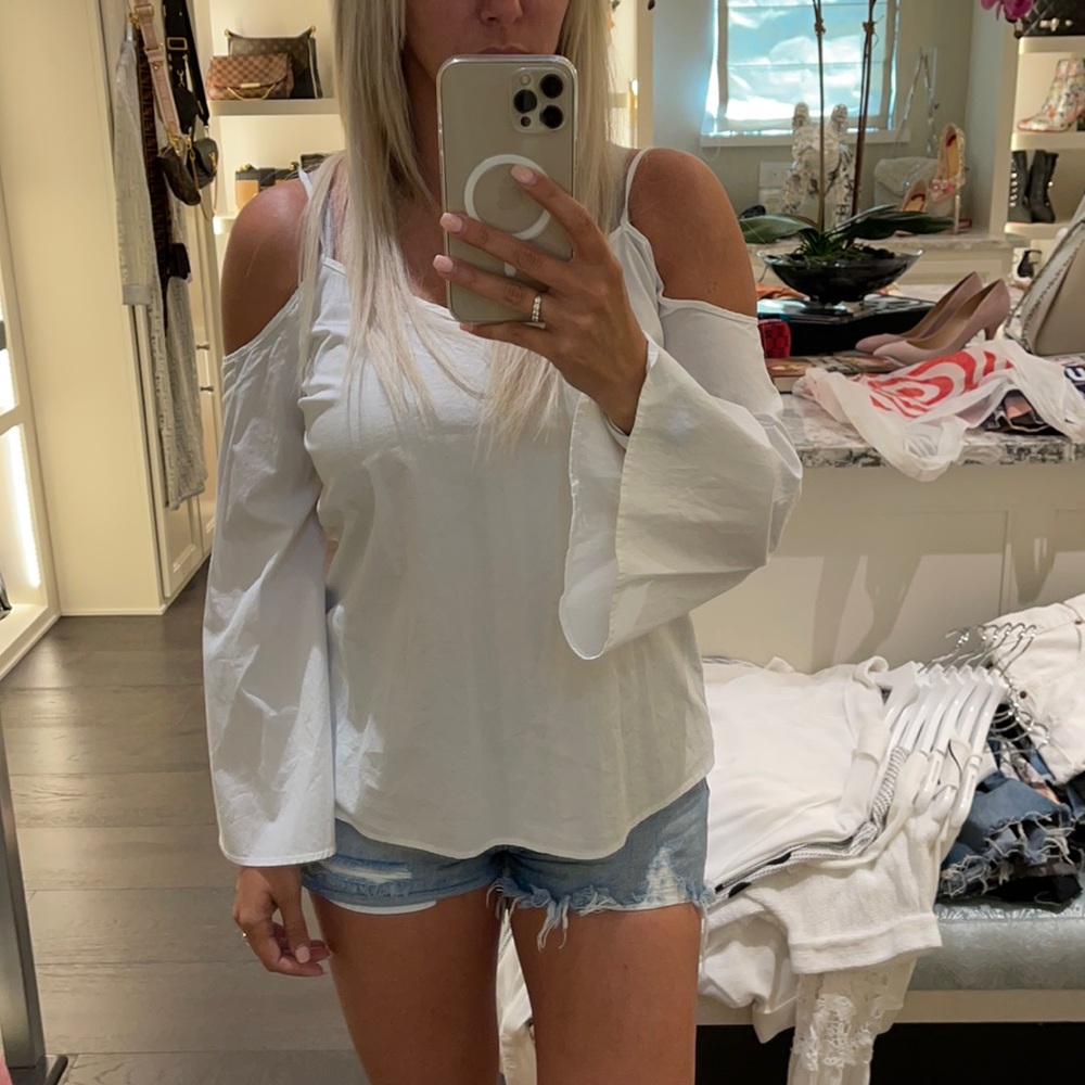 White off the shoulder blouse!